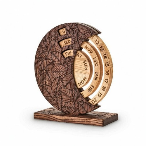 Ewiger kalender aus - ewiger, holz