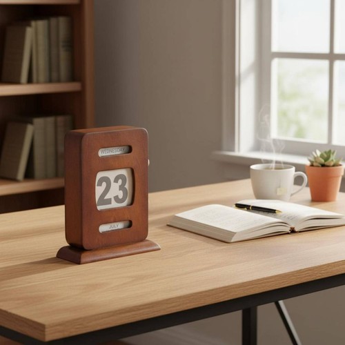 Ewiger holzkalender retro - ewiger,