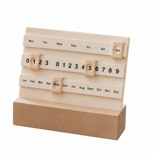Holzkalender mit